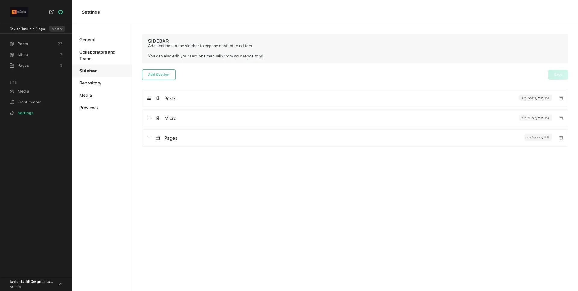 Forestry Section Bölümü