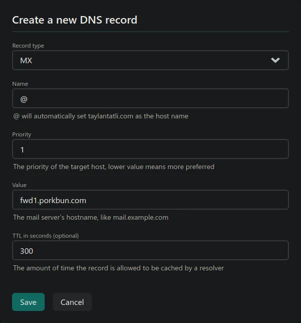 Netlify DNS Records