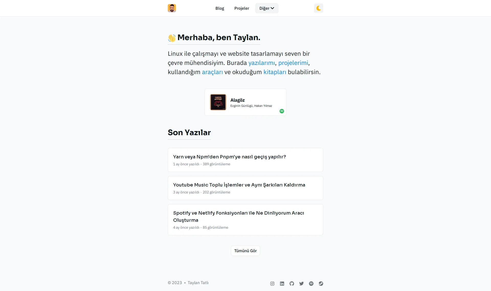 Next.js & Tailwind CSS ile Yeni Website